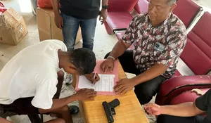 Niat Dipinjam Foto Berujung Penyitaan, Polisi Amankan Senjata Airsoft Gun Milik Warga Belu