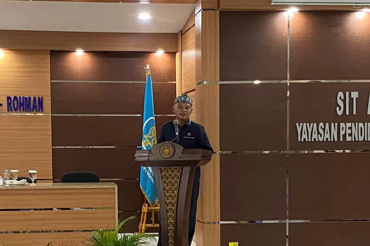 Anggota Komisi V DPRD Provinsi Jawa Barat, Dede Candra Sasmita saat hadir dalam Muswilub BMPS Jawa Barat.  (ISTIMEWA)