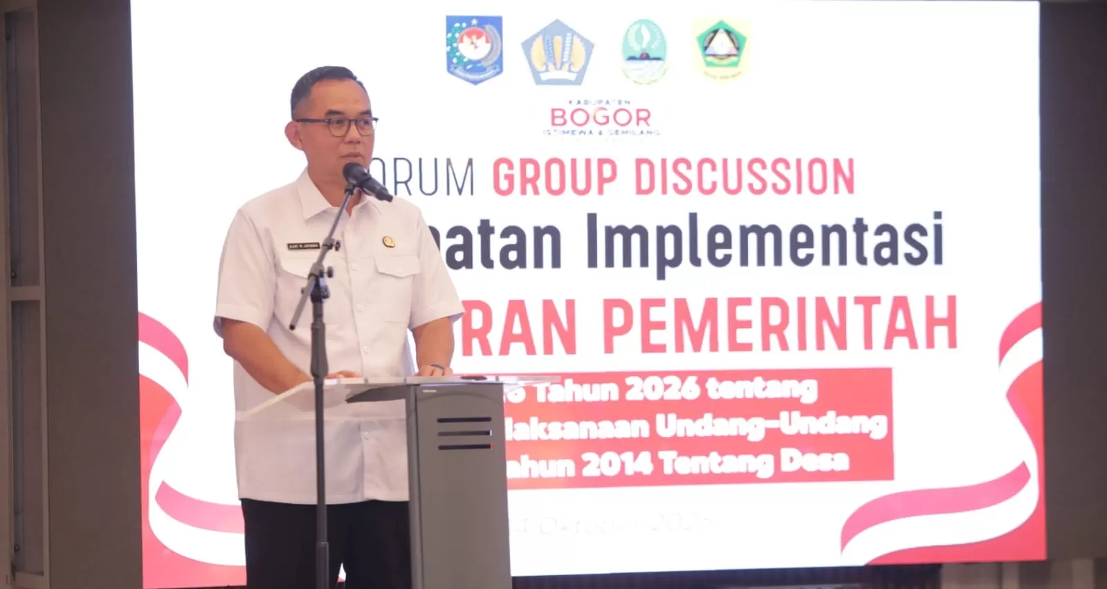 Sekretaris Daerah (Sekda) Kabupaten Bogor, Ajat Rochmat Jatnika