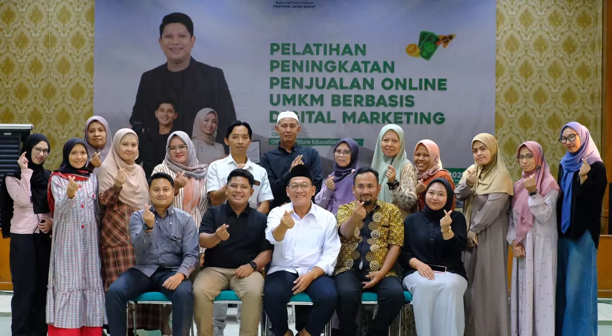 BAZNAS Jabar menggelar pelatihan digital marketing. (FOTO: Ist)