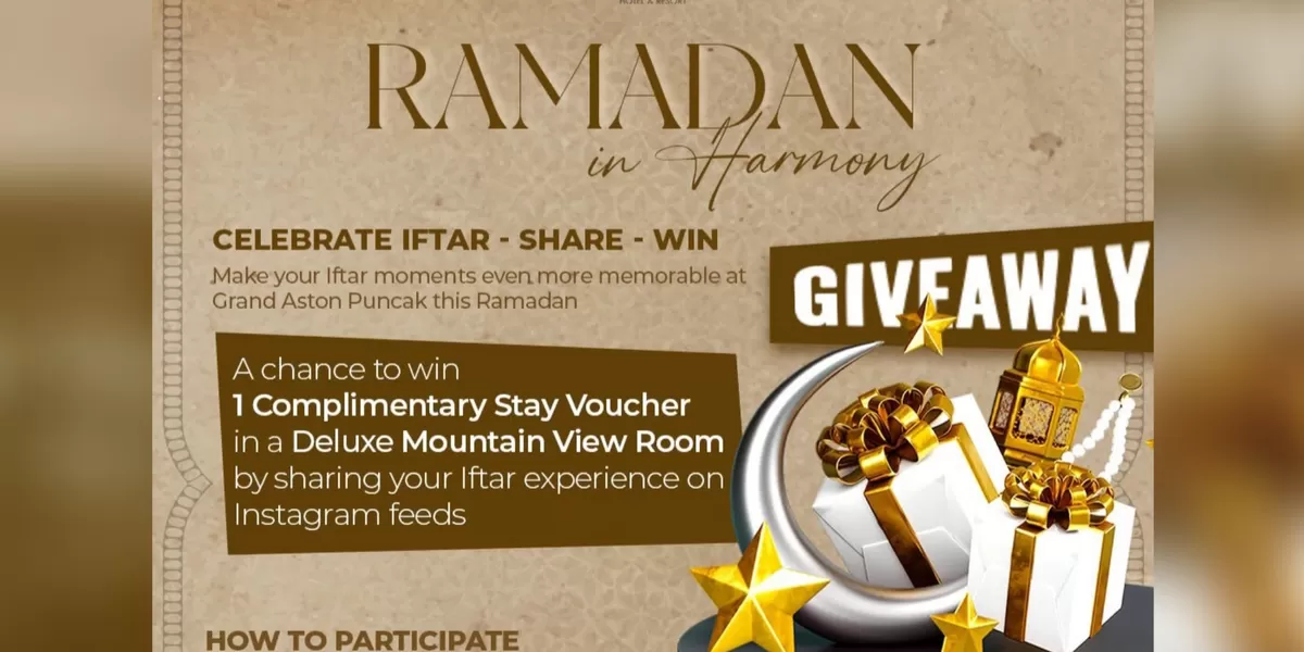 Buka puasa di Grand Aston Puncak berhadiah menginap gratis. (FOTO: Instagram @grandastonpuncak)