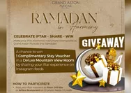 Berbagi Momen Buka Puasa di Grand Aston Puncak Berhadiah Menginap Gratis