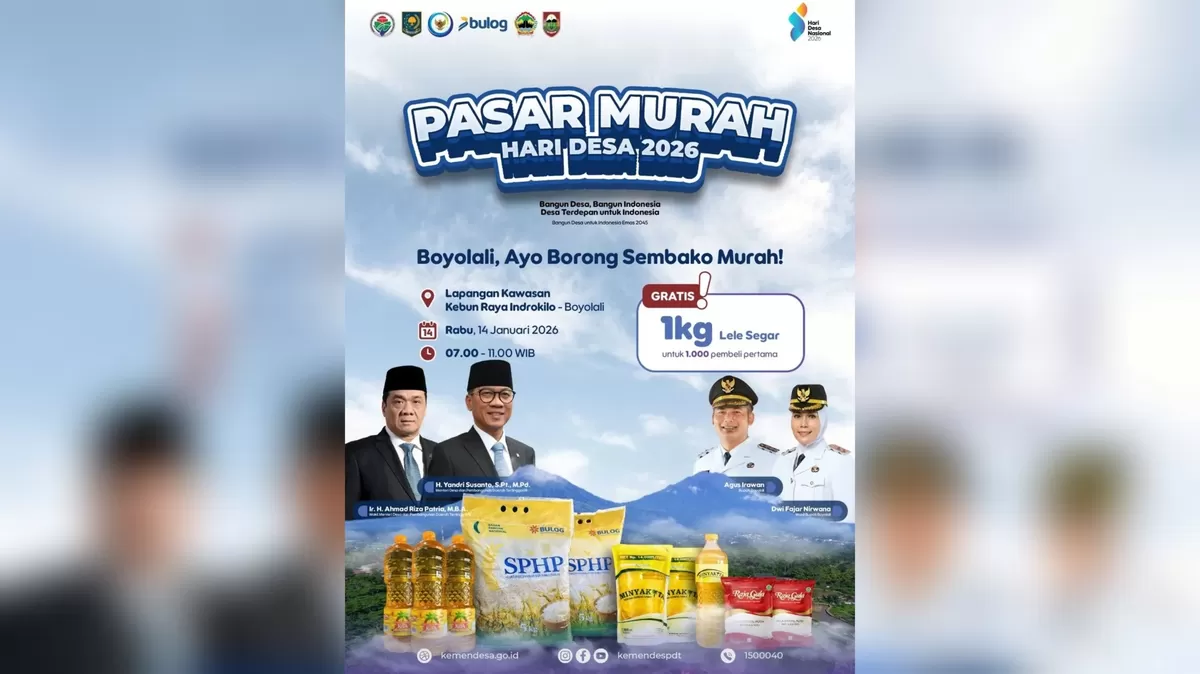 Pasar Murah Hari Desa Nasional 2026 di Boyolali