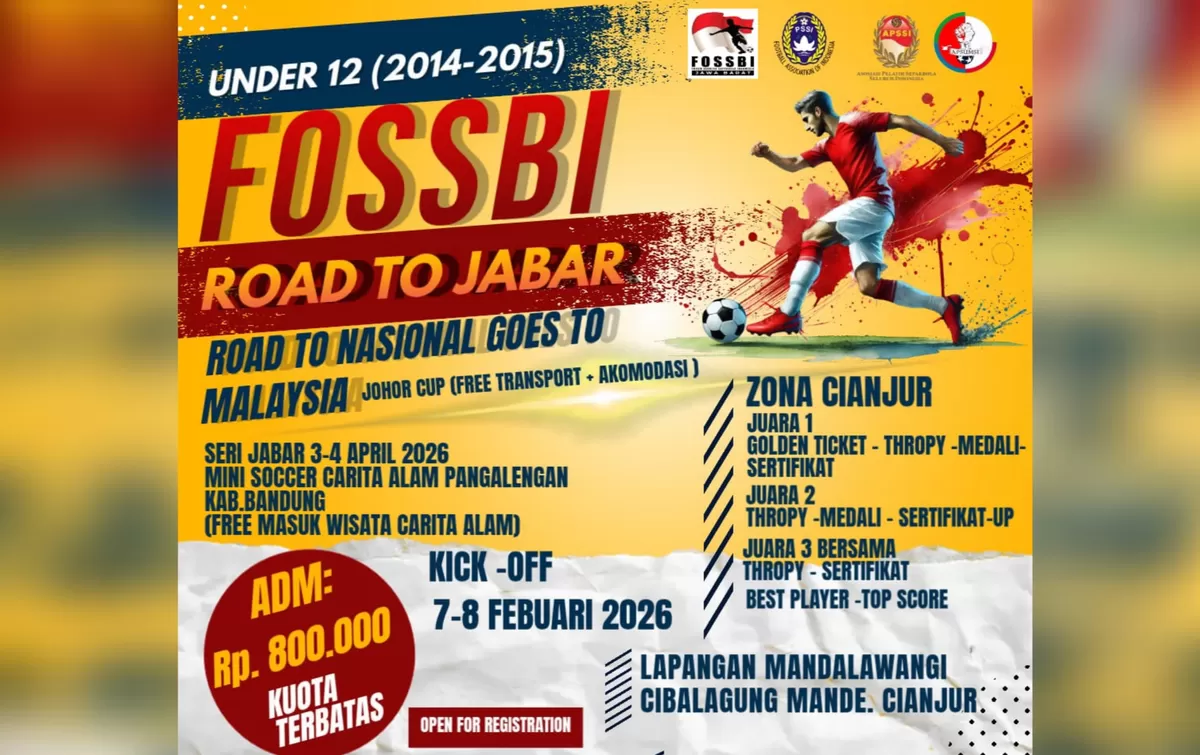 FOSSBI gelar turnamen Under-12 Zona Cianjur. (FOTO: Istimewa)
