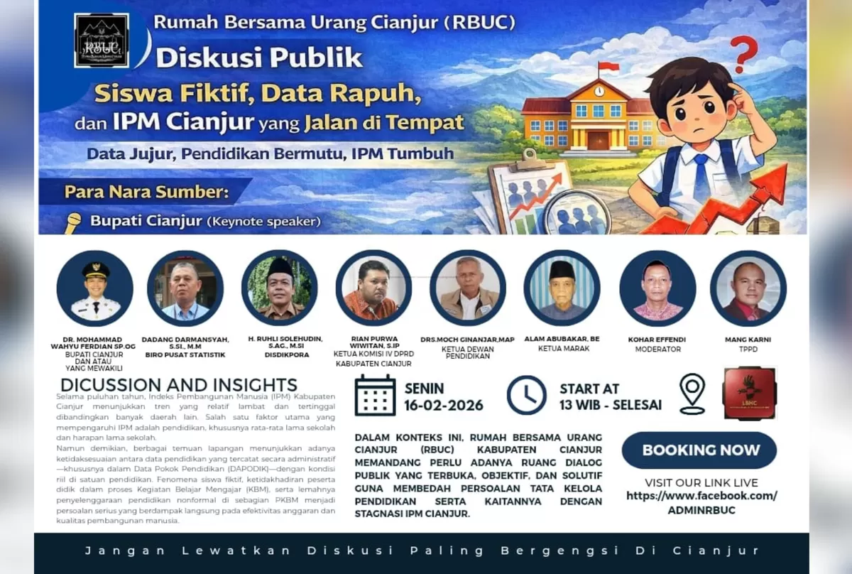 Rumah Bersama Urang Cianjur gelar diskusi publik. (FOTO: Ist)