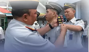 Penghargaan dan Dedikasi, Lapas Tahuna Gelar Penyematan Tanda Kenaikan Pangkat dan Penyerahan SK Kenaikan Pangkat kepada Empat Orang Pegawai