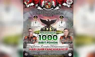 Peringati Hari Lahir Pancasila, Pemuda Pancasila Cianjur Tanam 1.000 Bibit Pohon di Cugenang