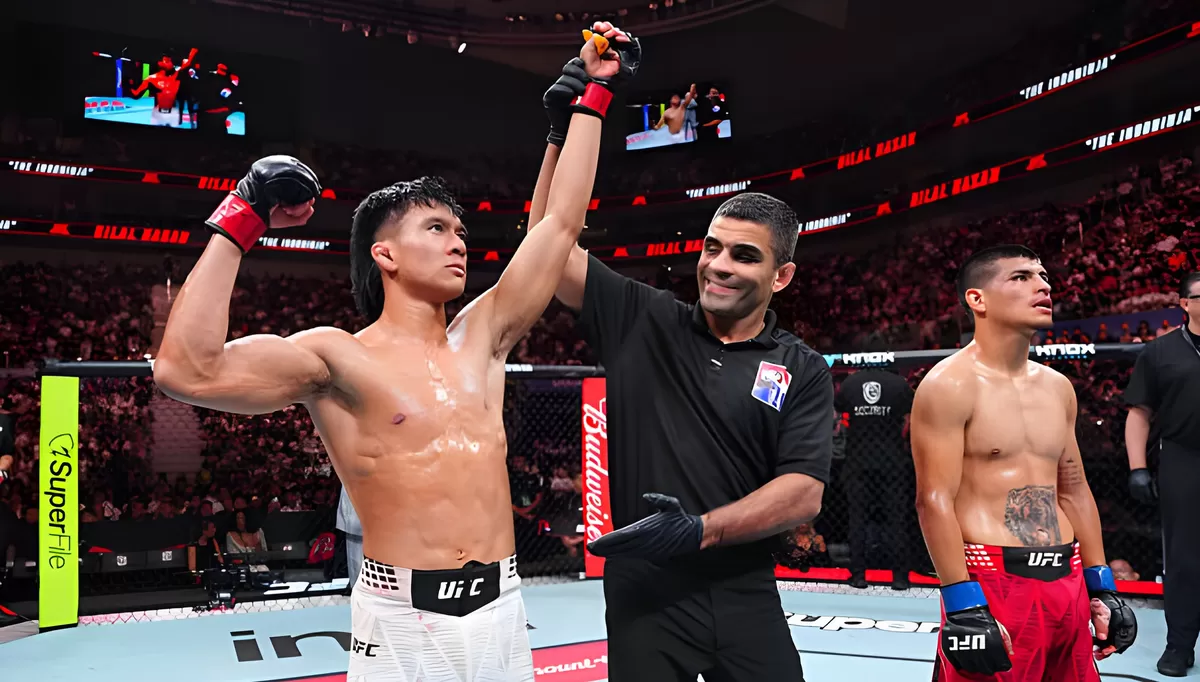 Update Hasil UFC Fight Night Bilal Hasan vs Rojas Siapa Menang? menjadi pertanyaan yang terjawab setelah Bilal Hasan sukses meraih kemenangan melalui knockout pada debutnya di ajang UFC Fight Night Shanghai, Sabtu, 29 Agustus 2026. (Istimewa)