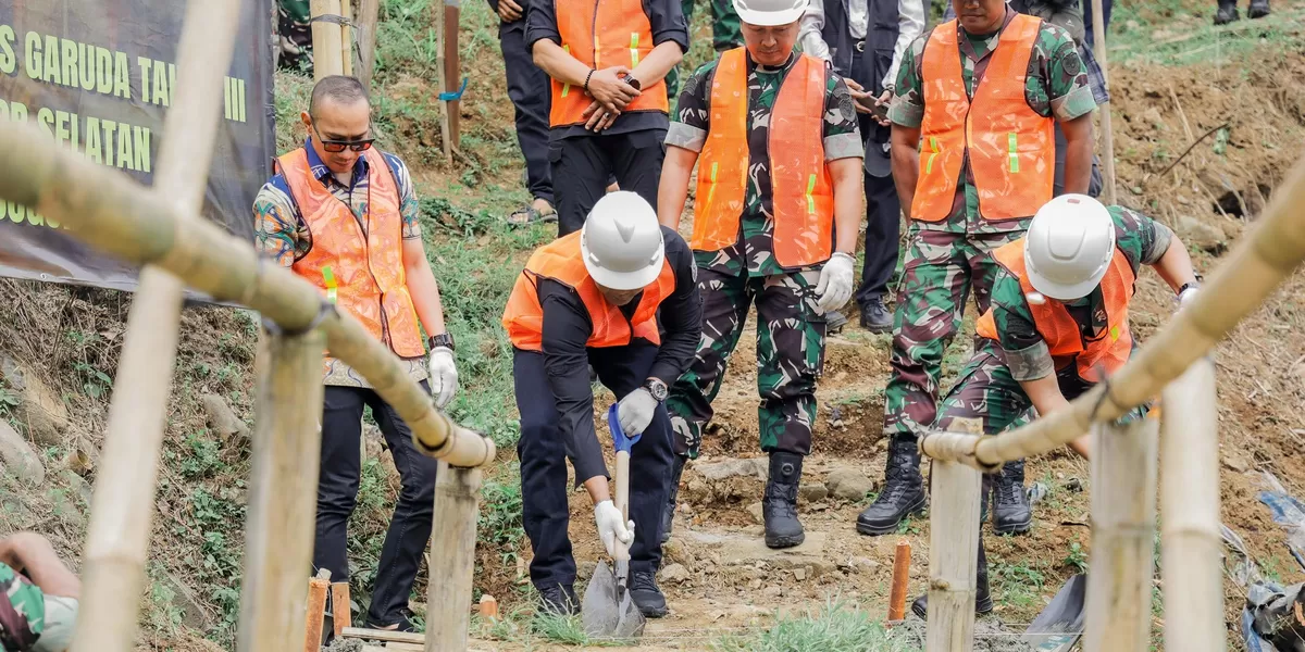 Peletakan batu pertama Jembatan Perintis Garuda di Bogor untuk tingkatkan akses warga dan mobilitas (Ist)