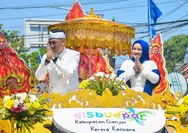 Disbudpar Cianjur Usung Kereta Kencana Badak Putih di Karnaval Budaya
