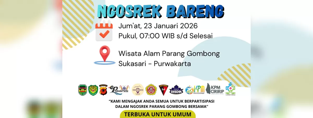 Aksi bersih bersih di Parang Gombong Purwakarta