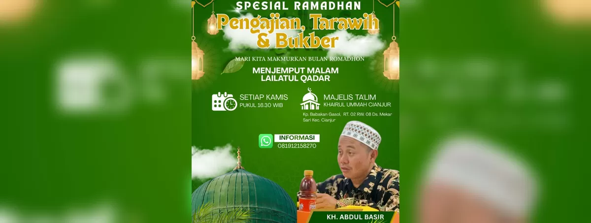 Majelis Talim Khairul Ummah Cianjur gelar pengajian spesial Ramadhan dan bukber. (FOTO: Ist)