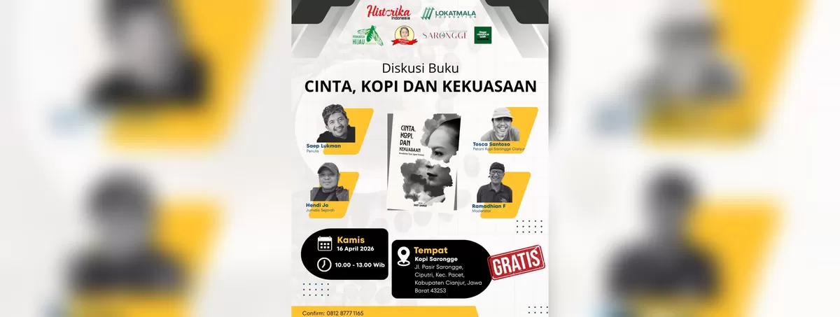 Diskusi Buku Cinta Kopi dan Kekuasaan. (FOTO: Ist)