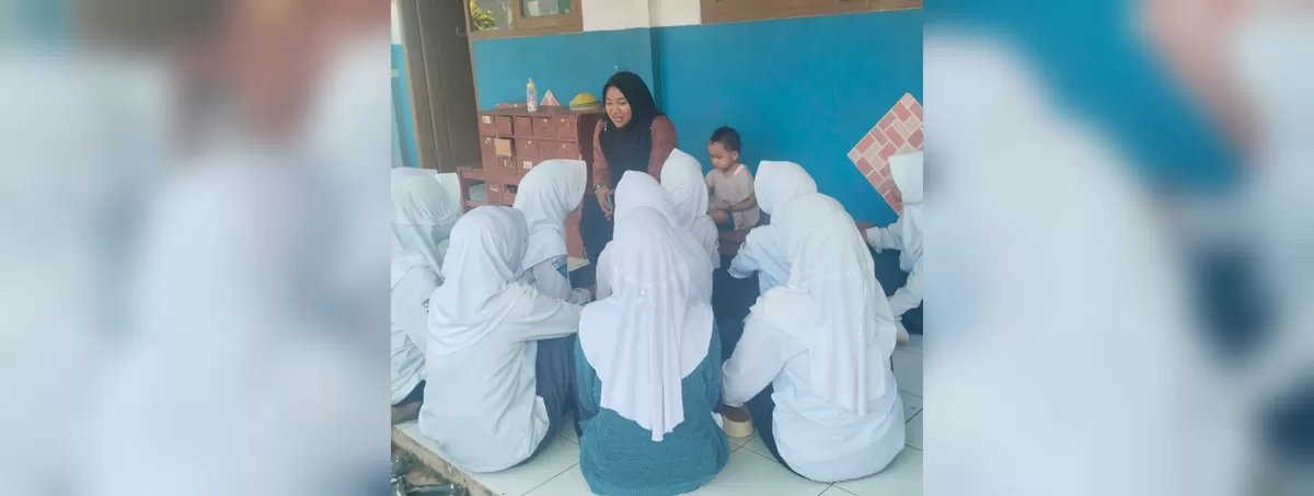 Siswi SMPN 1 Cijati Cianjur. (FOTO: Ist)