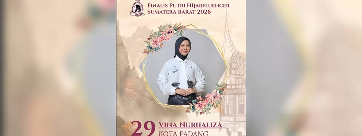Vina Nurhaliza, finalis Putri Hijabfluencer Sumbar 2026 asal Kota Padang (Ist)