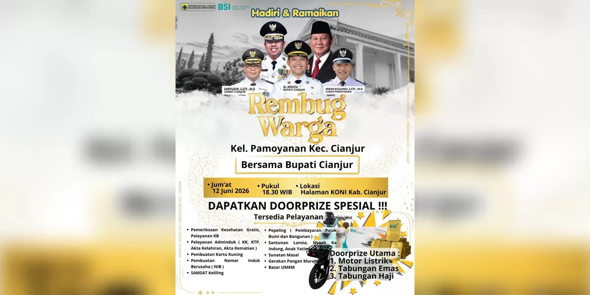 Kelurahan Pamoyanan gelar rembug warga bersama Bupati Cianjur (Ist)