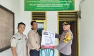 Polsek Naringgul Serahkan Bantuan Alat Pertanian untuk Kelompok Tani Binangkit