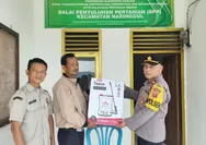 Polsek Naringgul Serahkan Bantuan Alat Pertanian untuk Kelompok Tani Binangkit
