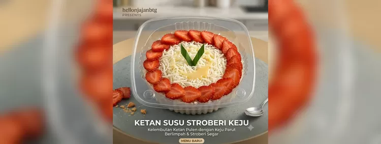 Ketan Susu Stroberi Keju. (FOTO: Ist)