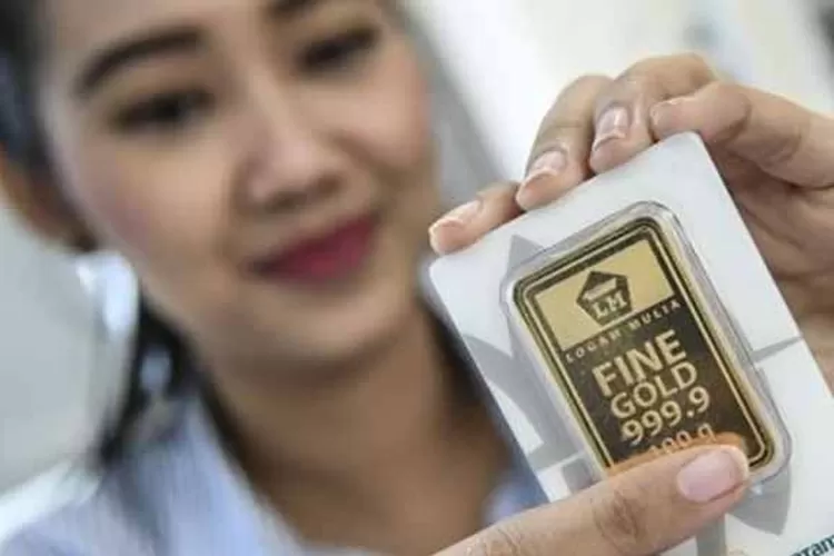 Ilustrasi harga emas Antam. (Antam)