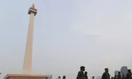 Kawasan Monas Jakarta sempat digenangi banjir, Netizen: Parkir air