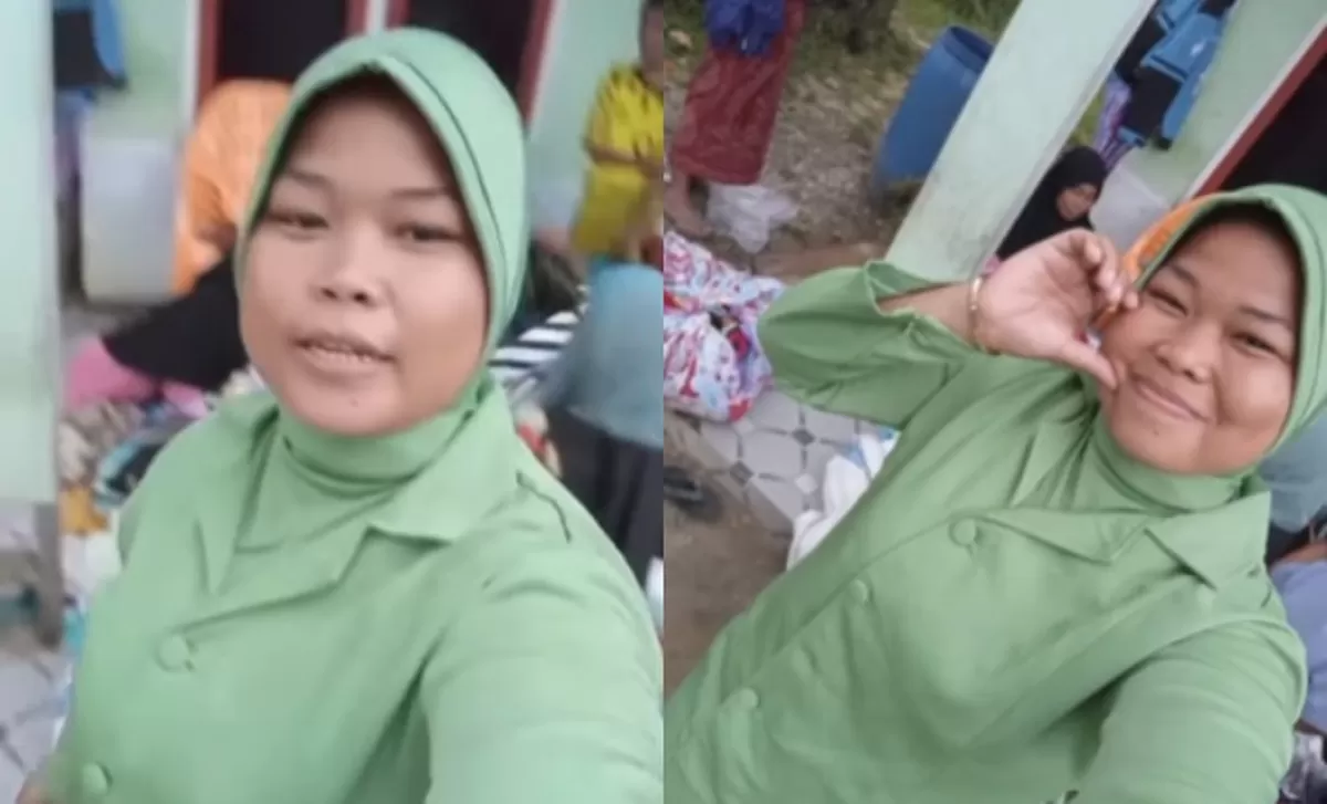Menyoroti momen bahagia korban bencana di Aceh yang viral di media sosial usai mendapatkan donasi pakaian ala istri TNI.  (Dok. Instagram.com/@girlstorychat)