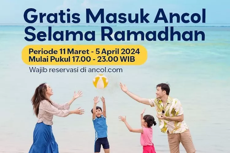 Gratis Masuk Ancol Selama Ramadhan  (Instagram/@ancoltamanimpian)