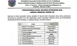 10 Nama Kandidat Tercantum dalam Dokumen Rekrutmen Proyek Tanimbar, Ini yang Perlu Dikonfirmasi