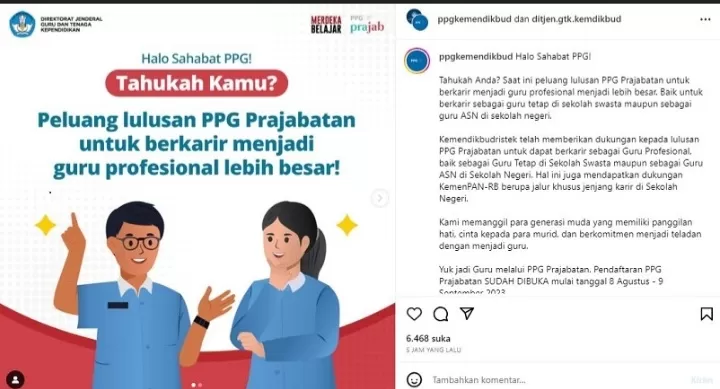 PPG Prajabatan Gelombang 2 Tahun 2023 Sudah Dibuka, Inilah Tahapan ...