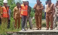 Bupati dan DPRD Touna Tinjau Pembangunan Jembatan Ulubongka