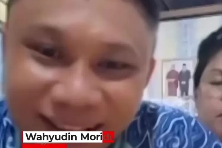 Eks Anggota DPRD Gorontalo Wahyudin Moridu Jadi Buruh Angkut. (Tangkapan Layar IG @officialinewstv)