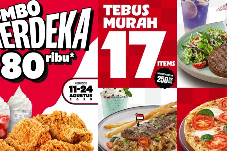 Daftar Promo Makanan 17 Agustus 2025 (Istimewa)