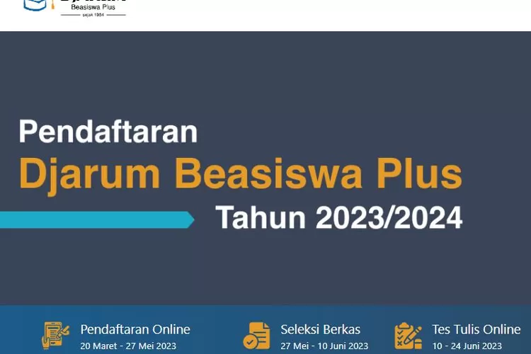 Djarum Beasiswa Plus Tahun 2023/2024 Resmi Dibuka, Cek Tanggal ...