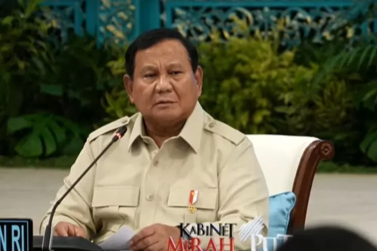 Tangkapan layar Presiden Prabowo Subianto ( ANTARA/Youtube Sekretariat Presiden)