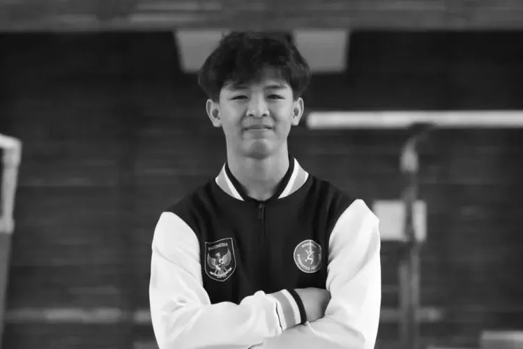 Naufal Takdir Al Bari, atlet gimnastik Indonesia yang tewas di Rusia.  (Twitter/ @idextratime)