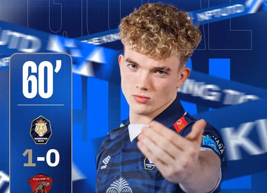 WASPADA: Bomber Timnas U23 Malaysia Fergus Tierney siap gempur Garuda Muda, Senin, 21 Juli 2025.  (X/ThaiFootballs)