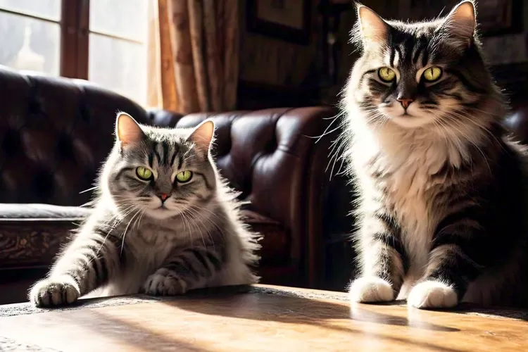 Ilustrasi kucing mencakar perabotan  (Meta)