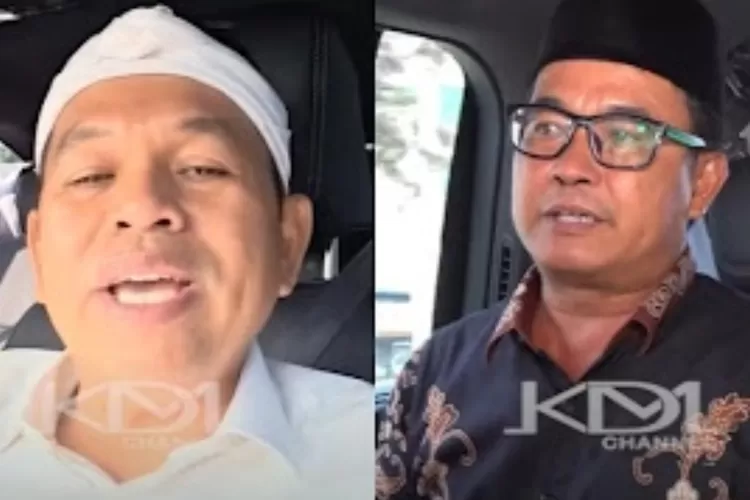 Gubernur Jabar Dedi Mulyadi (kiri) dan Kepala Sekolah SMAN 1 Cikarang Utara, Didi Rosidi (kanan). (YouTube.com / Kang Dedi Mulyadi Channel)