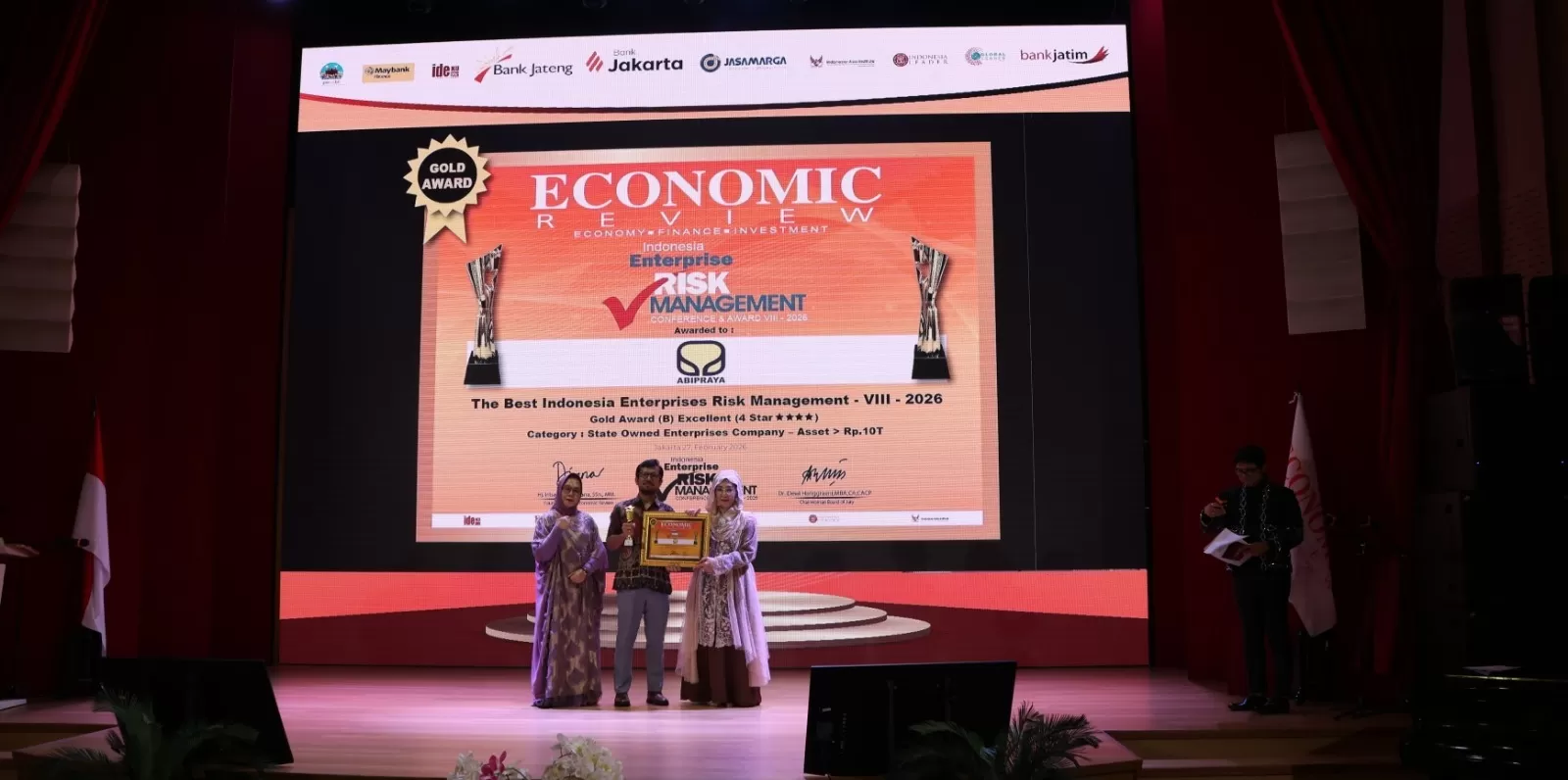 Penghargaan IERM VIII 2026 menjadi pengakuan atas konsistensi Brantas Abipraya dalam memperkuat sistem manajemen risiko dan tata kelola perusahaan.