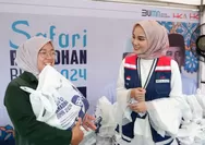 Pasar Murah 1000 Sembako, Hutama Karya Meriahkan Safari Ramadhan BUMN di Lampung Tengah