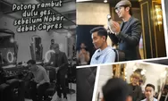 Live Tiktok di Barbershop, Gibran Potong Rambut sambil Maskeran