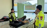 Terima Laporan 110, Satlantas Polresta Barelang Berikan Pertolongan Korban Laka Lantas di Bengkong