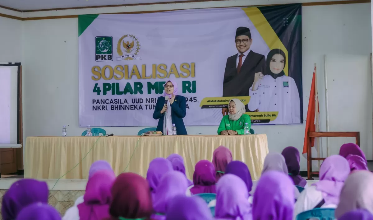 Sosialisasi 4 Pilar bersama anggota MPR yang juga Ketua Fraksi PKB MPR RI Neng Eem Marhamah Zulfa Hiz  (Ist)