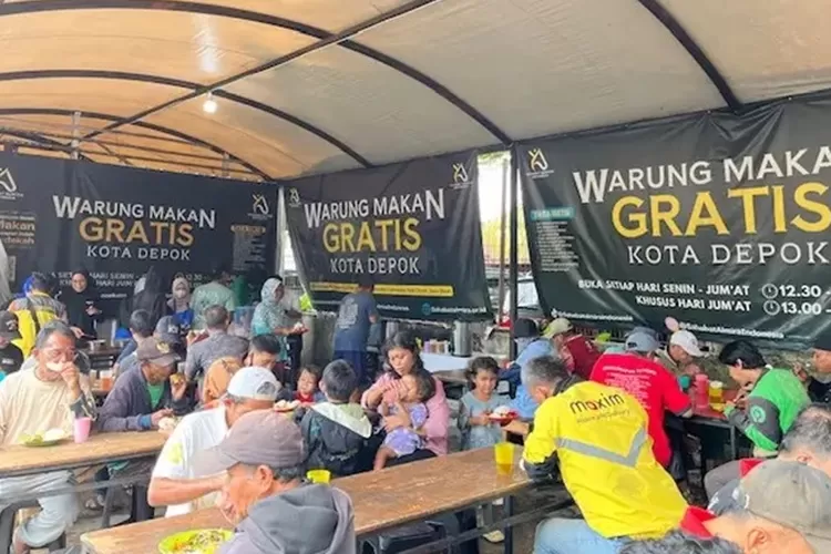 Situasi Warung Makan Gratis Kota Depok.  (DOKUMEN PEMKOT DEPOK)