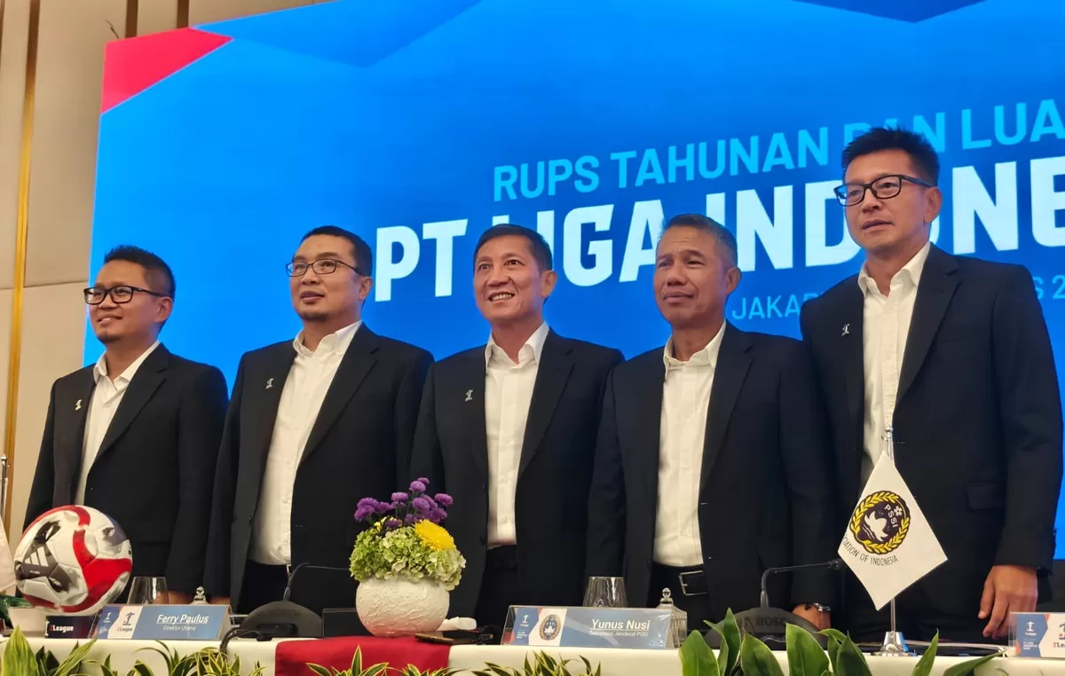 Jajaran Direksi Baru PT Liga Indonesia Baru (IBL) dalam Rapat Umum Pemegang Saham (RUPS) Tahunan dan Luar Biasa 2026, di Jakarta, Rabu, 26 Agustus.