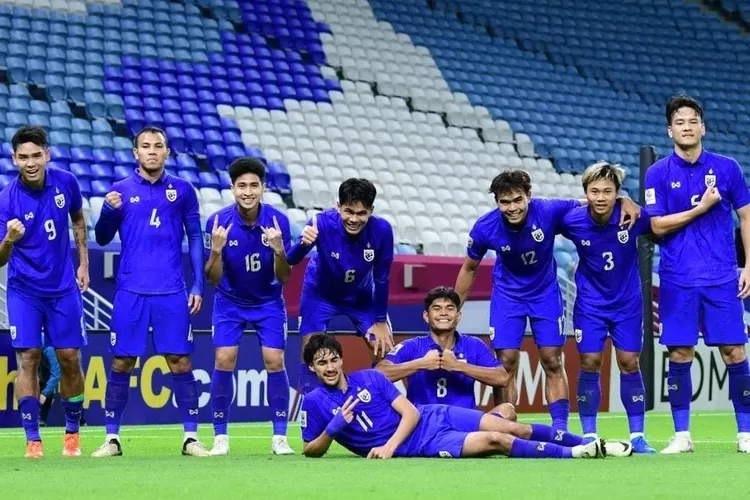 Potret timnas Thailand U23 di Piala Asia U23 (Instagram.com/@fathailandofficial)