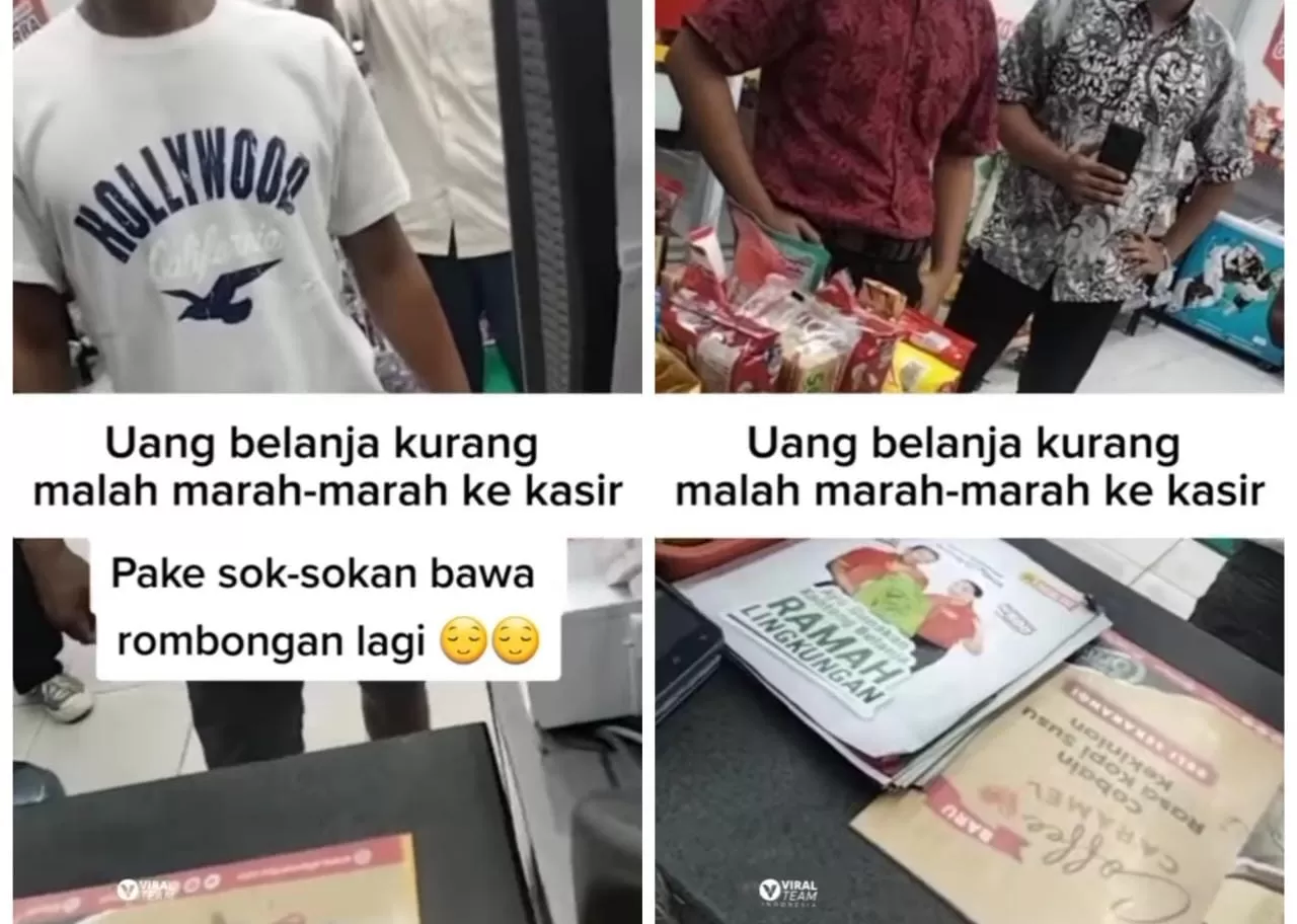 Viral Sekelompok Pria Belanja Ke Minimarket Uang Belanja Kurang Malah