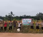 Dukung Ketahanan Pangan, Kapolsek Batu Hampar Rohil Pimpin Panen Jagung Pipil Kwartal I 