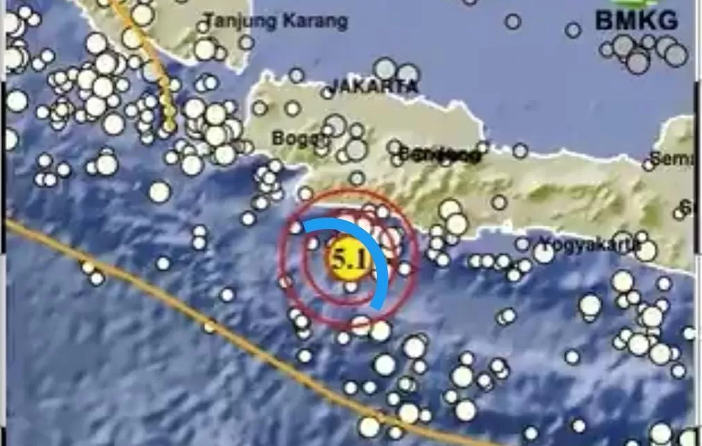Gempa wilayah Kota Sukabumi Jawa Barat, Selasa (06/6/23) (Bmkg)