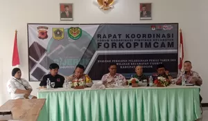 Forkopimcam Cijeruk Bahas Persiapan Penyelenggaraan Pemilu 2024